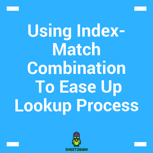 Using Index-Match Combination To Ease Up Lookup Process
